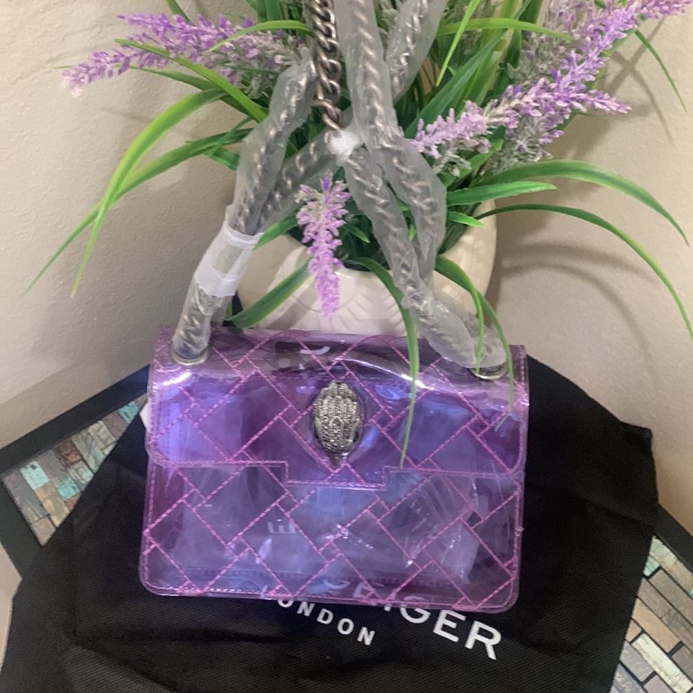 Kurt Geiger London Rainbow Shop Mini Kensington Transparent Shoulder Bag - Picture 16 of 17